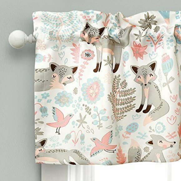 Lush Decor Half Moon Pixie Fox Window Valance - Picture 1 of 9